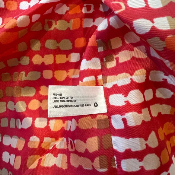 Gap Jacket Womens Medium Red Orange Cotton Double Breasted Button Peacoat EUC - Picture 6 of 8